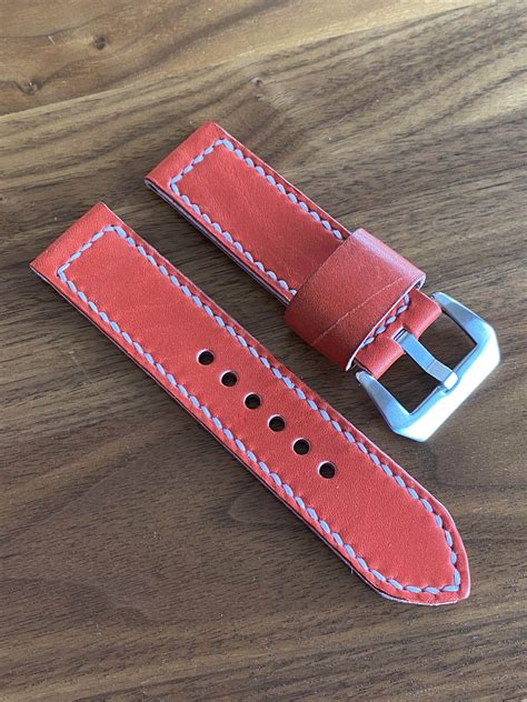 24mm baseball glove watch straps by Mott Straps Panerai